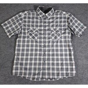 Kuhl Short Sleeve Performance Lightweight Pearl Snap Shirt Size XXL 100% Poly